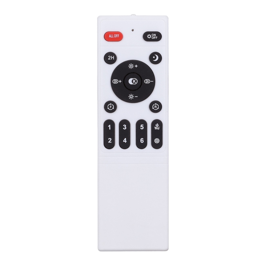 Brilagi - Plafonieră LED dimabilă cu ventilator, LED 30W, 230V, 3000–6500K, Ø 50 cm, albă + telecomandă