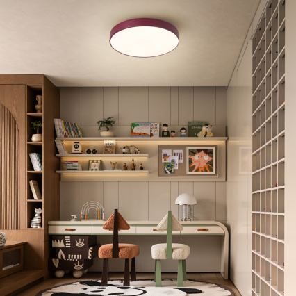 Brilagi - Plafonieră LED reglabilă POOL LED/36W/230V 3000-6000K Ø 30 cm bordo + telecomandă