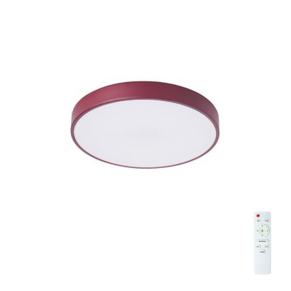 Brilagi - Plafonieră LED reglabilă POOL LED/36W/230V 3000-6000K Ø 30 cm bordo + telecomandă