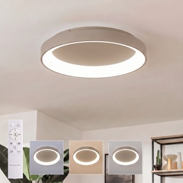 BRILAGI - LED plafonieră dimmabilă FALCON II LED/99W/230V 3000-6500K Ø 60 cm bej + telecomandă