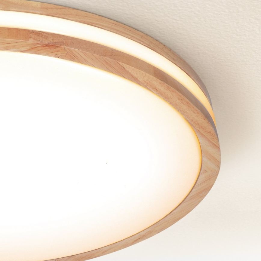 Brilagi - Lampă de tavan LED reglabilă MOLINA LED/72W/230V 3000-6500K stejar Ø 78 cm + telecomandă