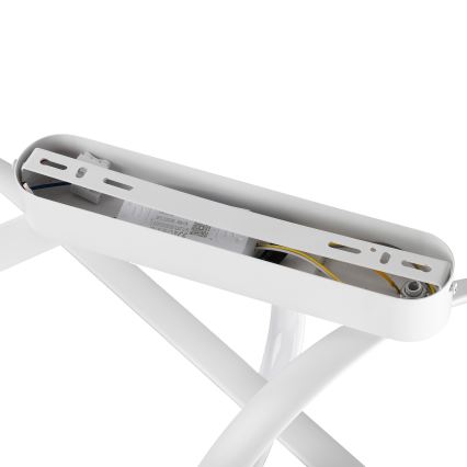 Brilagi - Plafonieră LED dimabilă TWISTER, 60W, 230V, 3000–6000K, albă, cu telecomandă