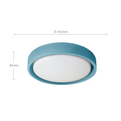 Brilagi - Plafonieră LED dimabilă MATTEO LED/48W/230V 3000-6500K Ø 41 cm turcoaz + telecomandă