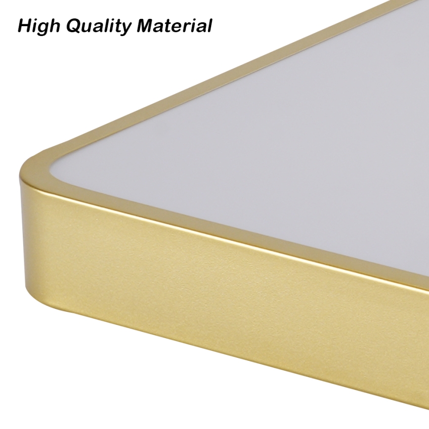 Brilagi - Plafonieră LED reglabilă POOL LED/48W/230V 3000-6000K 50x50 cm aurie + telecomandă