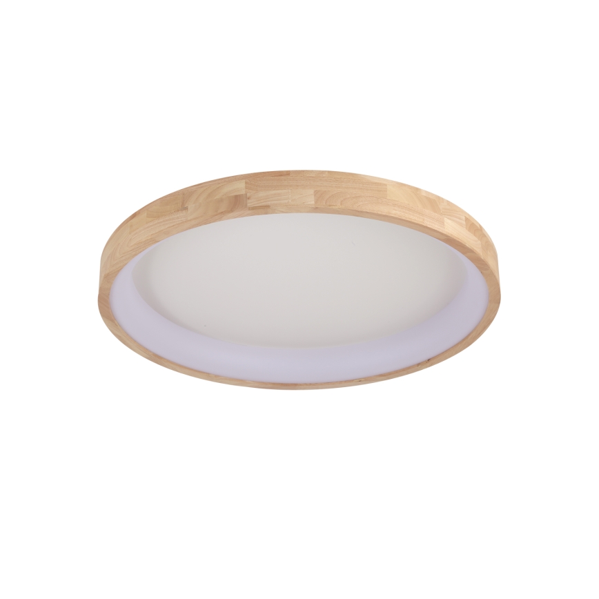 Brilagi - Plafonieră LED FALCON WOOD, 60W, 230V, 3000/4000/6000K, Ø 80 cm, lemn