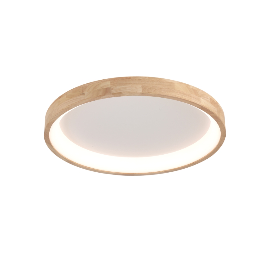 Brilagi - Plafonieră LED FALCON WOOD, 60W, 230V, 3000/4000/6000K, Ø 80 cm, lemn