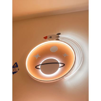 Brilagi -LED Plafonieră LED pentru copii STARSHIP LED/64W/230V 3000/4500K galbenă