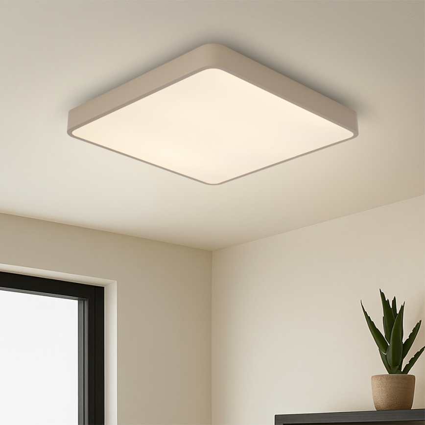 Brilagi - Plafonieră LED dimabilă POOL LED/36W/230V 3000-6000K 40x40 cm bej + telecomandă