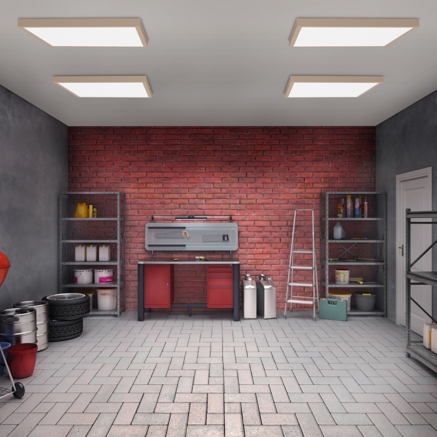 Brilagi - Plafonieră LED pentru baie FRAME LED/50W/230V 60x60 cm IP44 bej