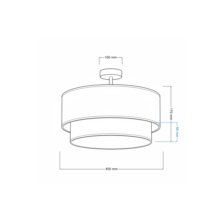 Brilagi - Plafonieră LED aplicată pentru copii BOBO 1xE27/60W/230V Ø 40 cm alb/bej/cu ursuleți
