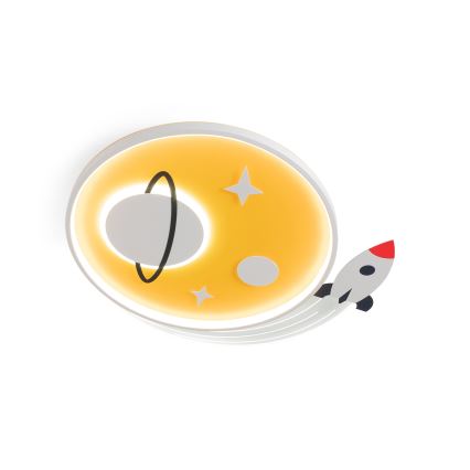 Brilagi - Plafonieră LED pentru copii STARSHIP LED/64W/230V 3000/4500/6000K galbenă