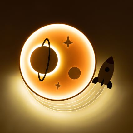 Brilagi - Plafonieră LED pentru copii STARSHIP LED/64W/230V 3000/4500/6000K galbenă