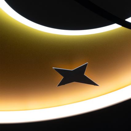 Brilagi - Plafonieră LED pentru copii STARSHIP LED/64W/230V 3000/4500/6000K galbenă