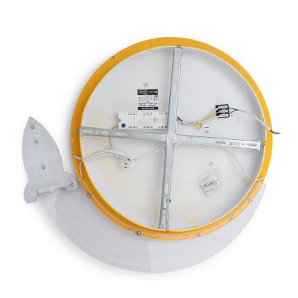 Brilagi - Plafonieră LED pentru copii STARSHIP LED/64W/230V 3000/4500/6000K galbenă