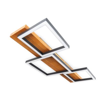 BRILAGI - LED Plafonieră PLANK LED/30W/230V 4000K 34,5x65 cm lemn