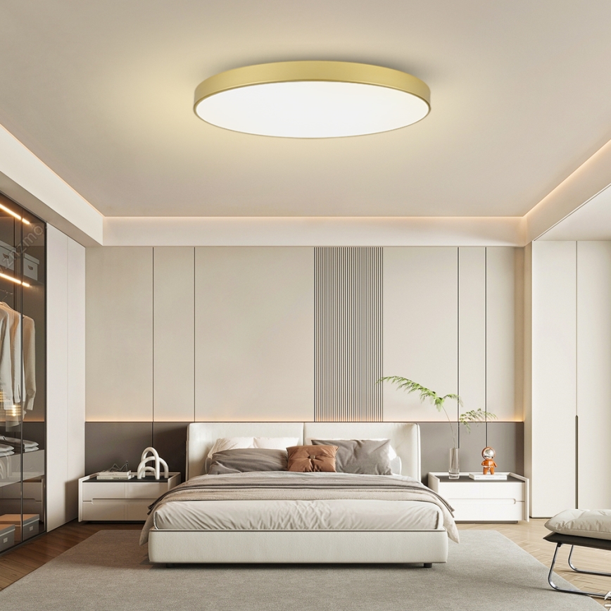 Brilagi - Plafonieră LED POOL, 180W/230V, 3000/4500/6000K, Ø 120 cm, finisaj auriu