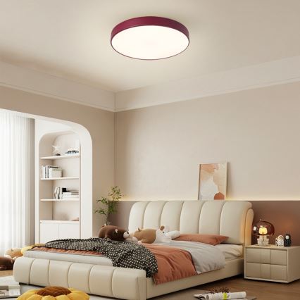 Brilagi - Plafonieră LED POOL, 48W/230V, 3000/4000/6000K, Ø 40 cm, vișiniu