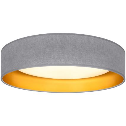 Brilagi - Plafonieră LED VELVET SIMPLE, 24W, 230V, 3000K, Ø 45 cm, gri/auriu
