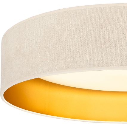 Brilagi - Lampă de tavan LED VELVET SIMPLE LED/24W/230V 3000K Ø 45 cm crem/auriu