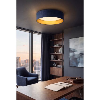 Brilagi - Plafonieră LED VELVET SIMPLE LED/24W/230V 3000K Ø 45 cm albastru/auriu