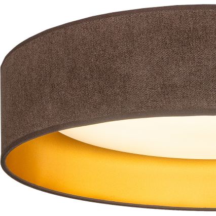 Brilagi - Plafonieră LED VELVET SIMPLE LED/24W/230V 3000K diam. 45 cm maro/auriu