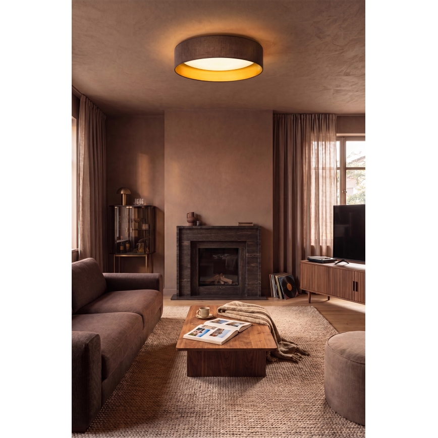 Brilagi - Plafonieră LED VELVET SIMPLE LED/36W/230V 3000K Ø 55 cm maro/auriu