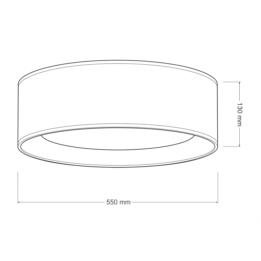 Brilagi - Plafonieră LED VELVET SIMPLE LED/36W/230V 3000K Ø 55 cm maro/auriu