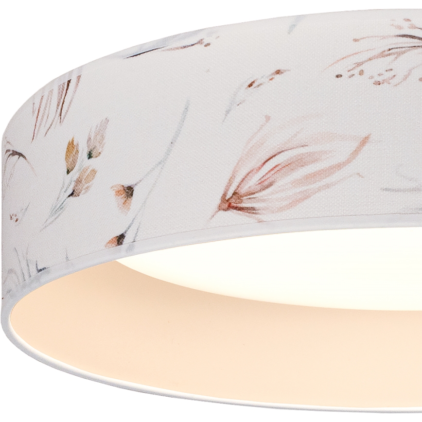 Brilagi - Plafonieră LED VELVET SIMPLE LED/36W/230V 3000K Ø 55 cm alb/flori