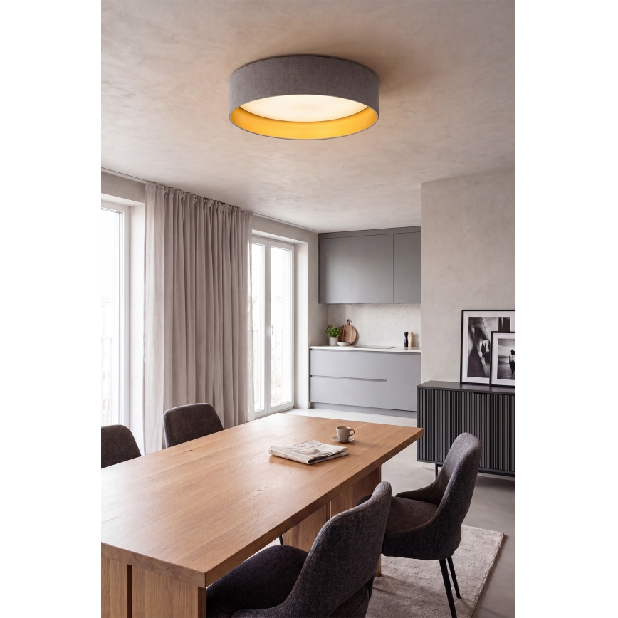 Brilagi - Plafonieră LED VELVET SIMPLE LED/36W/230V 3000K Ø 55 cm gri/auriu