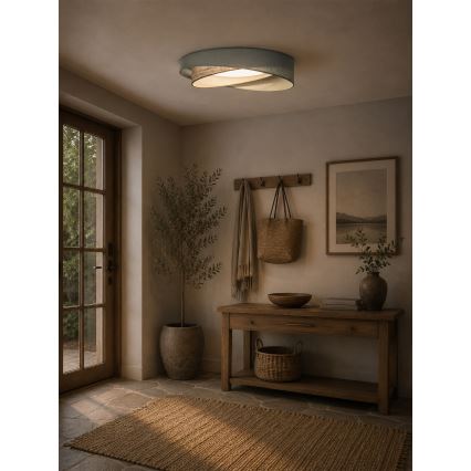 BRILAGI - Plafonier LED VELVET TWIST LED/24W/230V 4000K Ø 55 cm verde/bej