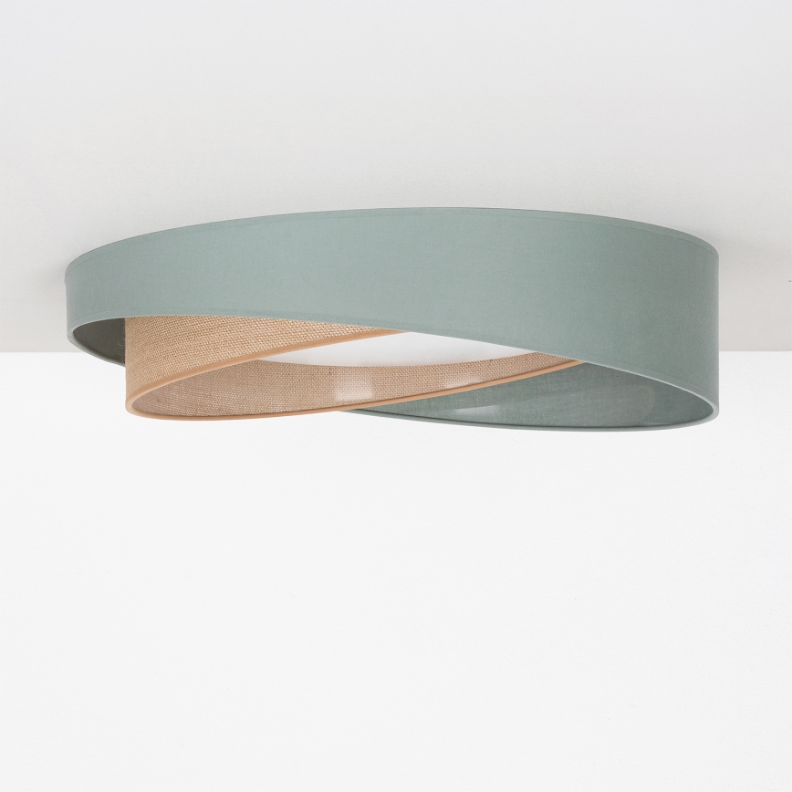 BRILAGI - Plafonier LED VELVET TWIST LED/24W/230V 4000K Ø 55 cm verde/bej