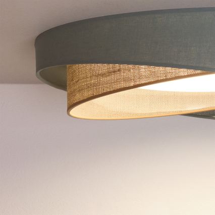 BRILAGI - Plafonier LED VELVET TWIST LED/24W/230V 4000K Ø 55 cm verde/bej