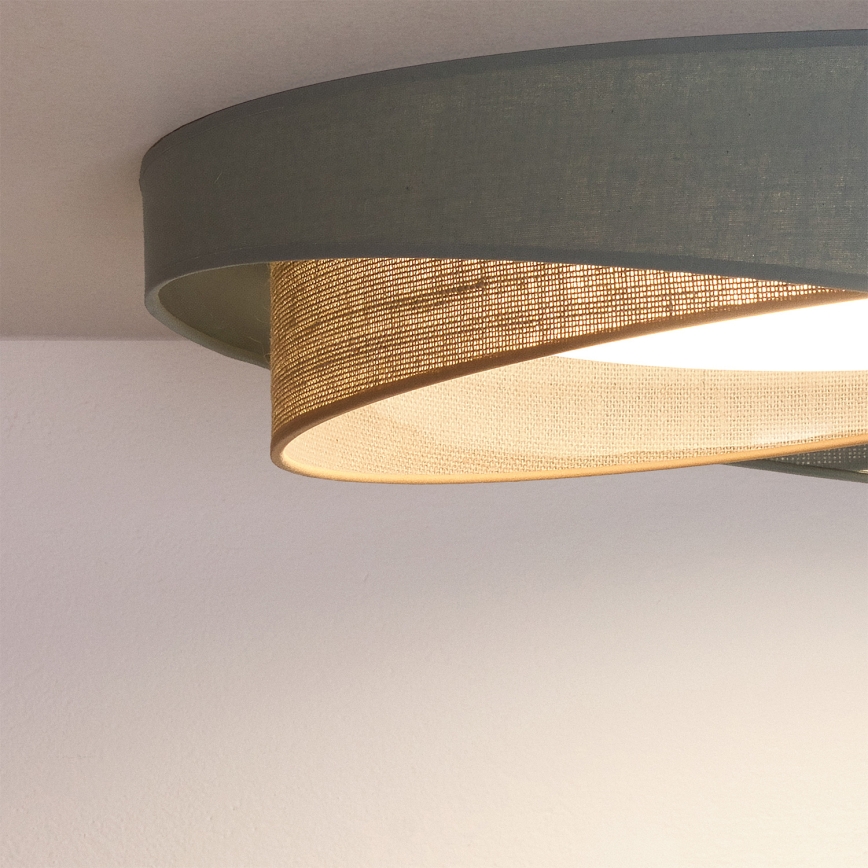 BRILAGI - Plafonier LED VELVET TWIST LED/24W/230V 4000K Ø 55 cm verde/bej