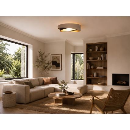 BRILAGI - plafonieră LED VELVET TWIST LED/24W/230V 4000K diam. 55 cm bej/maro/auriu