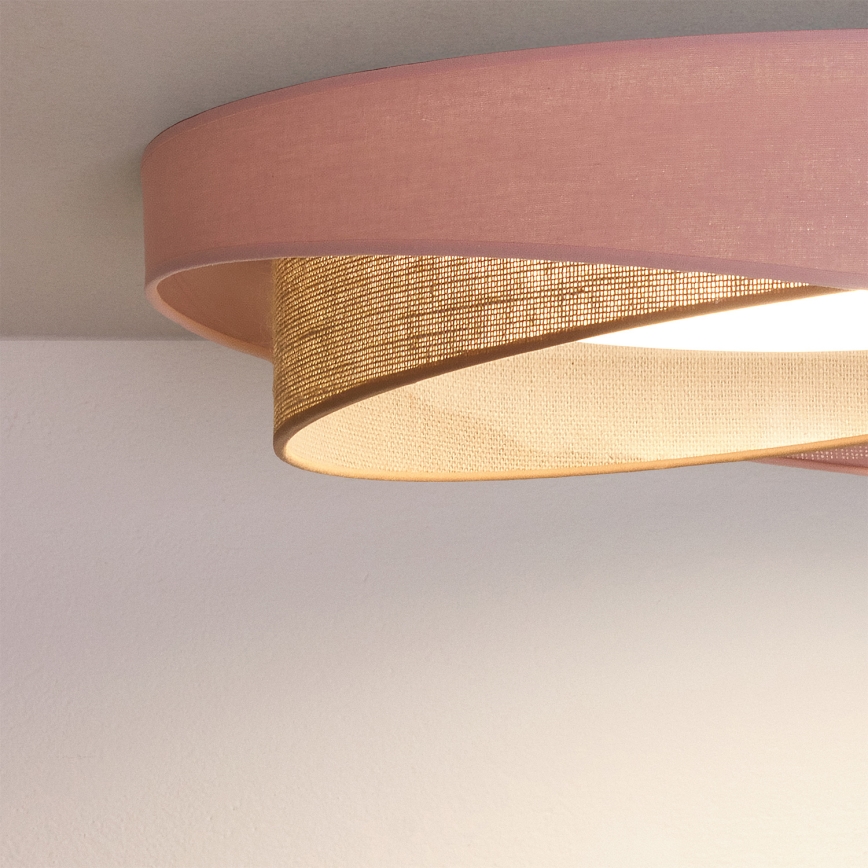 BRILAGI - Plafonieră LED VELVET TWIST LED/24W/230V 4000K Ø 55 cm roz/bej