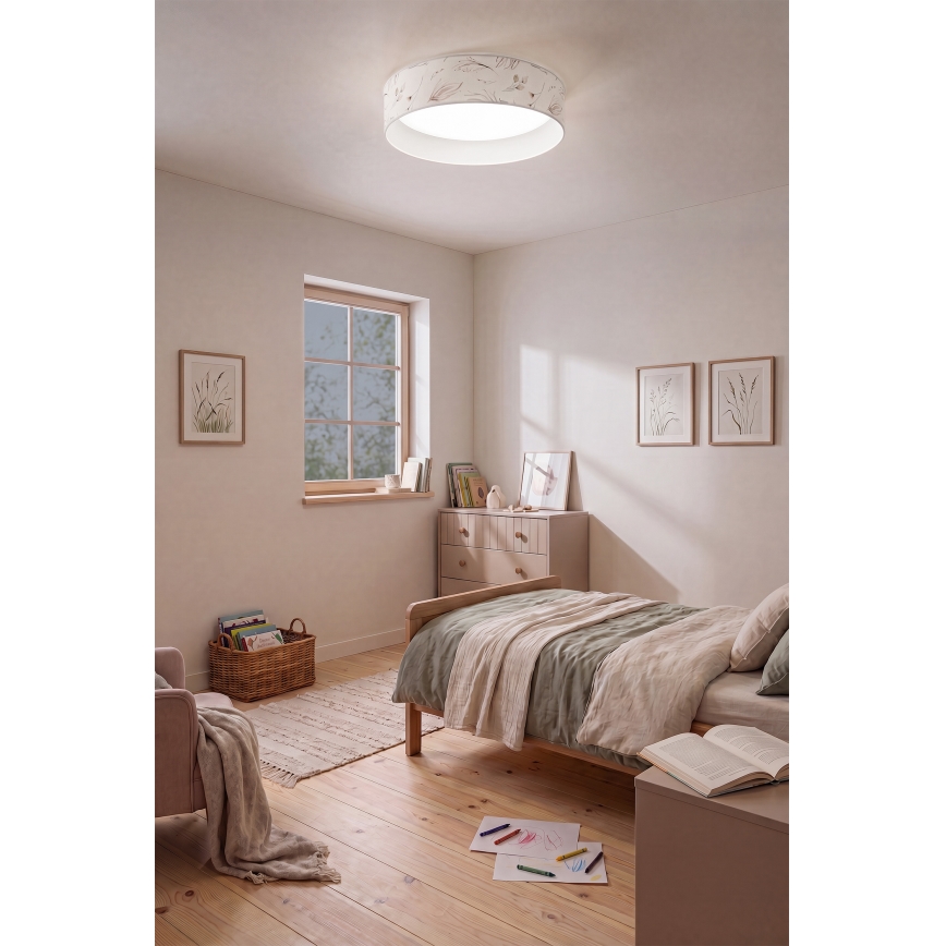 Brilagi - Plafonieră LED VELVET VARI LED/24W/230V 3000/4000/6500K Ø 45 cm albă/cu flori