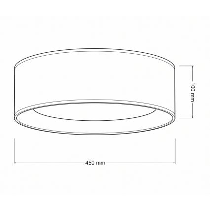 Brilagi - Plafonieră LED VELVET VARI LED/24W/230V 3000/4000/6500K Ø 45 cm albă/cu flori