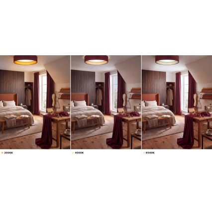 Brilagi - Plafonieră LED VELVET VARI LED/24W/230V 3000/4000/6500K Ø 45 cm bordo/auriu