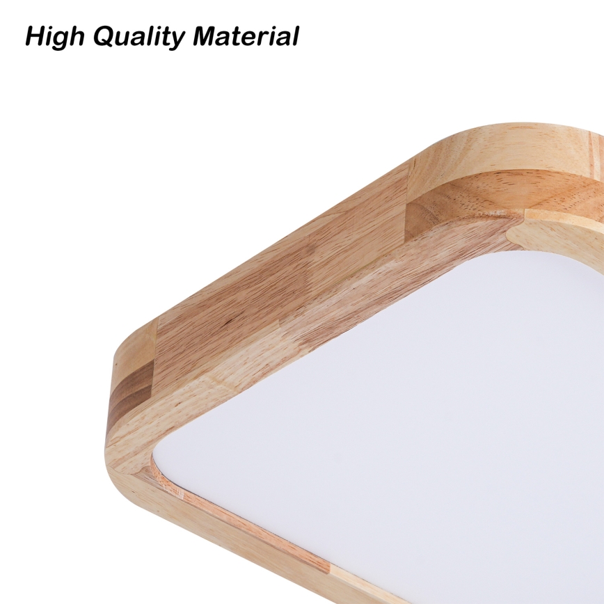 Brilagi - Plafonieră LED WOODLINE SQUARE LED/32W/230V 3000/4000/6000K stejar 30x30 cm