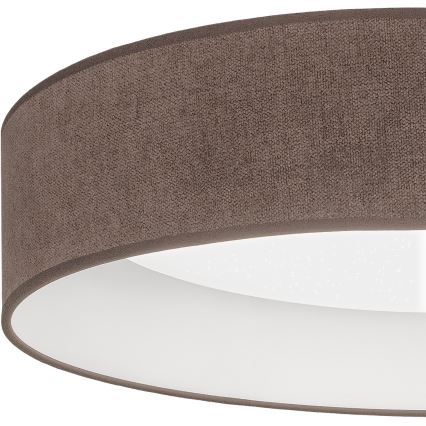 Brilagi - Plafonieră LED dimabilă VELVET SMARTIX STARS LED/24W/230V 3000-6000K Ø 45 cm maro Wi-Fi Tuya Beacon + telecomandă