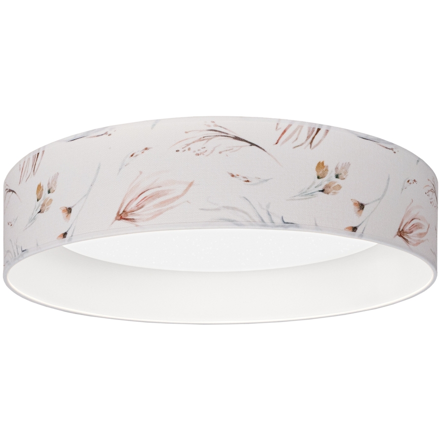 Brilagi - Corp de iluminat LED dimabil de tavan VELVET SMARTIX STARS LED/24W/230V 3000-6000K Ø 45 cm alb, model floral Wi-Fi Tuya Beacon + telecomandă