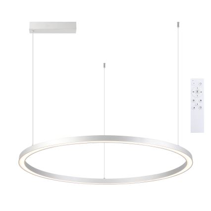 Brilagi - Candelabru LED reglabil pe cablu PORTOFINO LED/60W/230V 3000-6000K Ø 80 cm argintiu + telecomandă