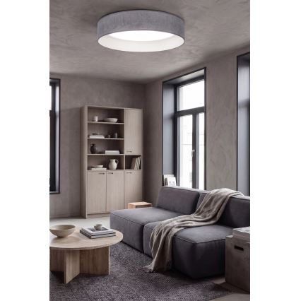 Brilagi - Plafonieră LED dimabilă VELVET SMARTIX STARS LED/24W/230V 3000-6000K Ø 45 cm gri Wi-Fi Tuya Beacon + telecomandă