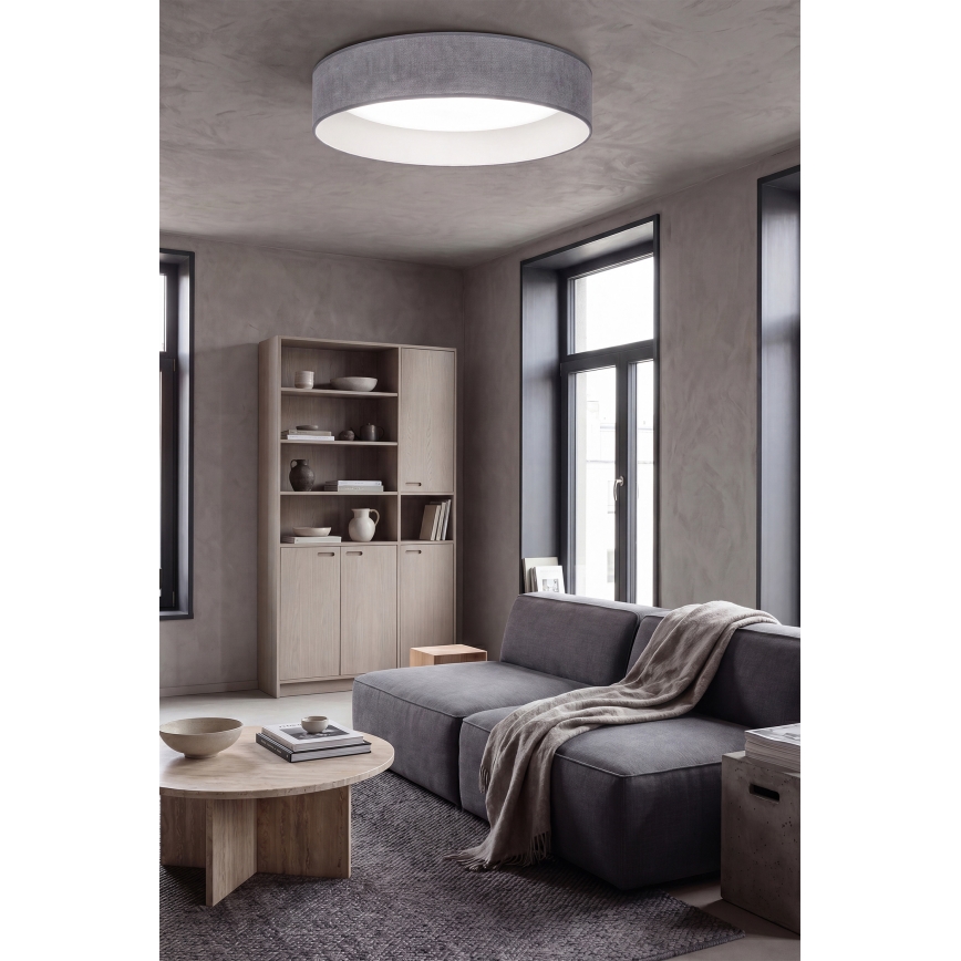 Brilagi - Plafonieră LED dimabilă VELVET SMARTIX STARS LED/24W/230V 3000-6000K Ø 45 cm gri Wi-Fi Tuya Beacon + telecomandă