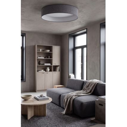 Brilagi - Plafonieră LED dimabilă VELVET SMARTIX STARS LED/24W/230V 3000-6000K Ø 45 cm gri Wi-Fi Tuya Beacon + telecomandă