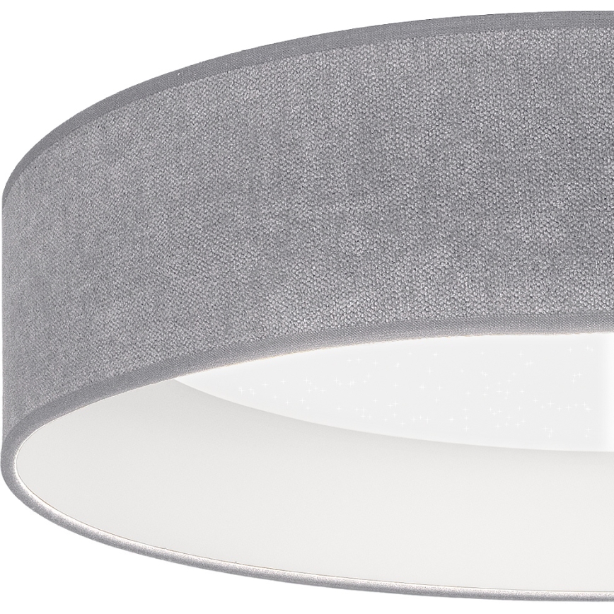 Brilagi - Plafonieră LED dimabilă VELVET SMARTIX STARS LED/24W/230V 3000-6000K Ø 45 cm gri Wi-Fi Tuya Beacon + telecomandă