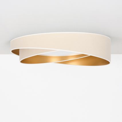 BRILAGI - Plafonieră LED dimabilă VELVET TWIST LED/36W/230V 3000-6000K Ø 65 cm Wi-Fi Tuya Beacon alb/auriu + telecomandă