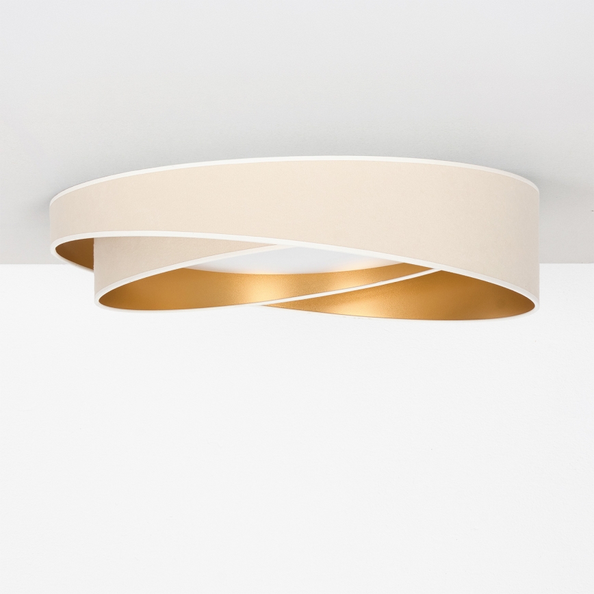 BRILAGI - Plafonieră LED dimabilă VELVET TWIST LED/36W/230V 3000-6000K Ø 65 cm Wi-Fi Tuya Beacon alb/auriu + telecomandă