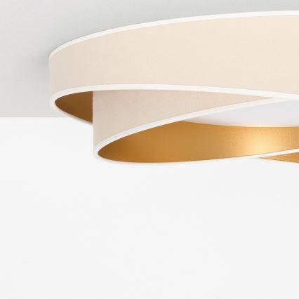 BRILAGI - Plafonieră LED dimabilă VELVET TWIST LED/36W/230V 3000-6000K Ø 65 cm Wi-Fi Tuya Beacon alb/auriu + telecomandă