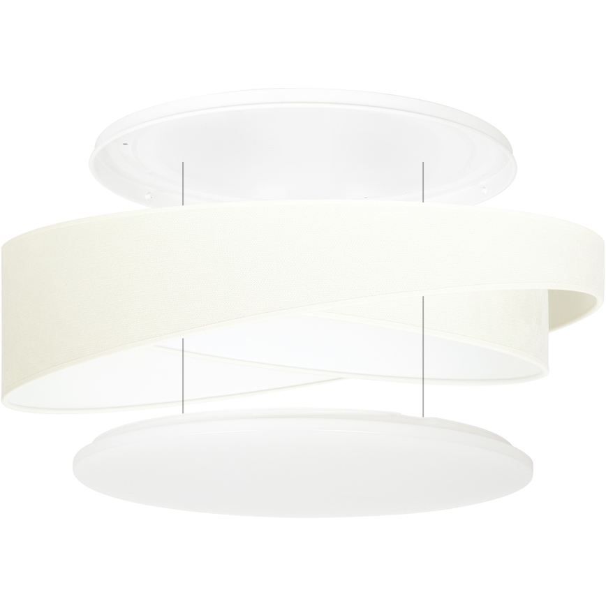 BRILAGI - Plafonieră LED reglabilă VELVET TWIST LED/36W/230V 3000-6000K Ø 65 cm Wi-Fi Tuya Beacon bej + telecomandă